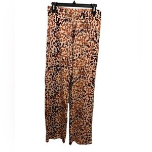 Leopard Print Comfy Front Drawstring Waist